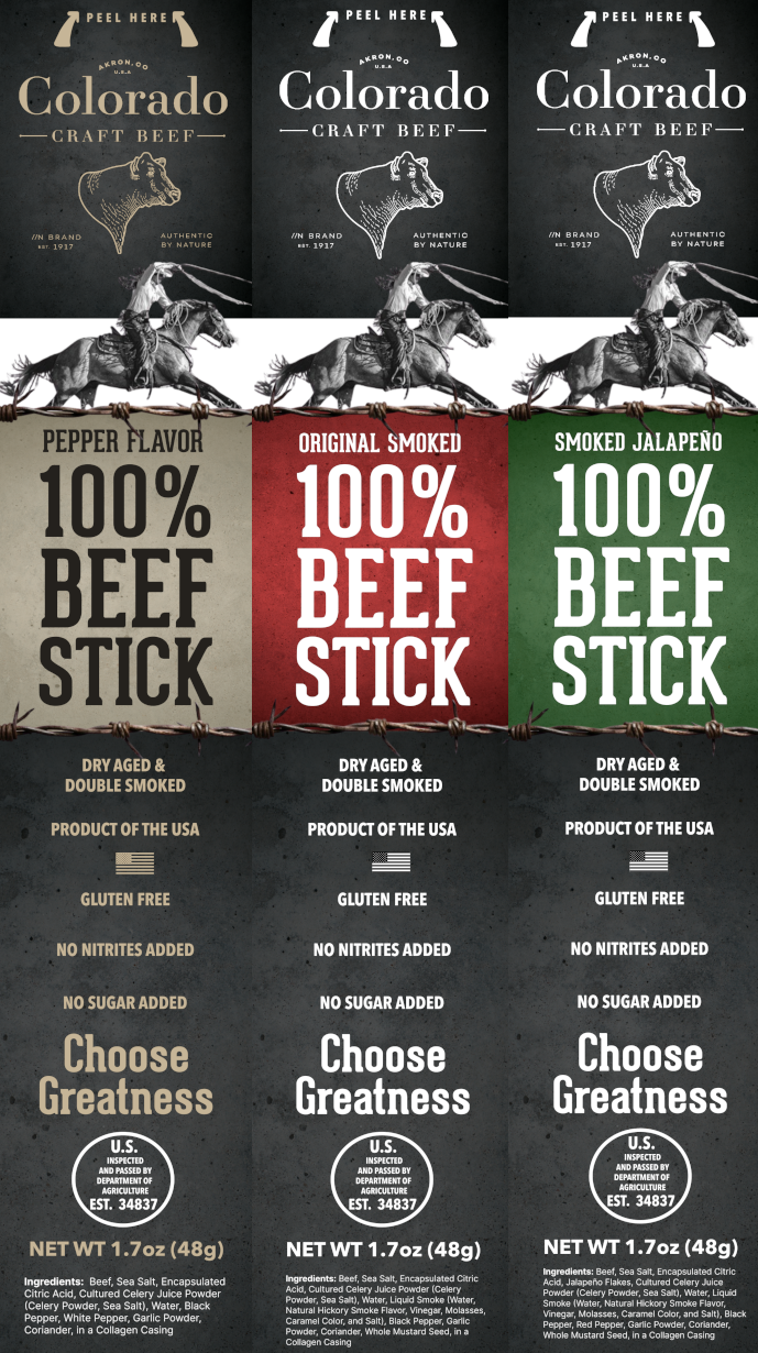 Craft Beef Colorado Craft Beef Sticks